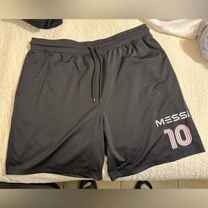 Messi Men’s XL Shorts Inter Miami Colors Number 10 95% Polyester 5% Elastane